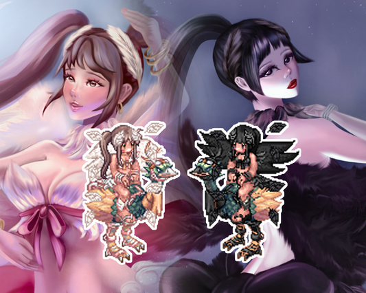 Black and White Swan Collection | Pack de sprites